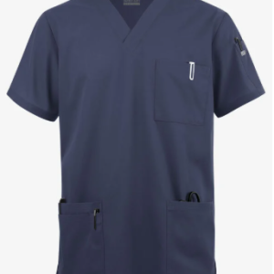 Camisa medica Butter soft con cuello V Y 6 bolsillos hombre