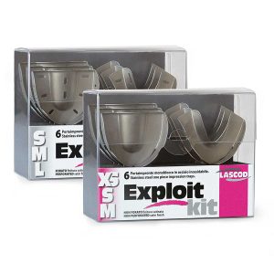 CUBETA DE IMPRESIÓN PERFORADA METÁLICA , SET DE 6 (S, M , L)