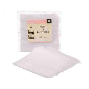 HOJAS DE POLIETILENO (10 UNIDADES DE 10 X 10 CM)