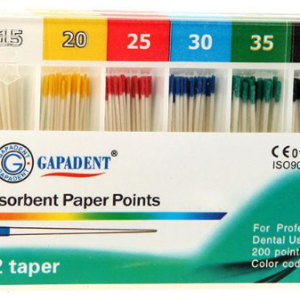 PUNTAS DENTALES DE PAPEL ABSORBENTE 15-40
