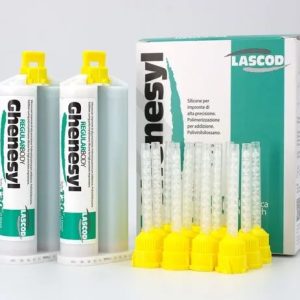 SILICONA POR ADICCIÓN CONSISTENCIA REGULAR FRAGUADO RÁPIDO ( 2X 50 ML  ) +12 PUNTAS